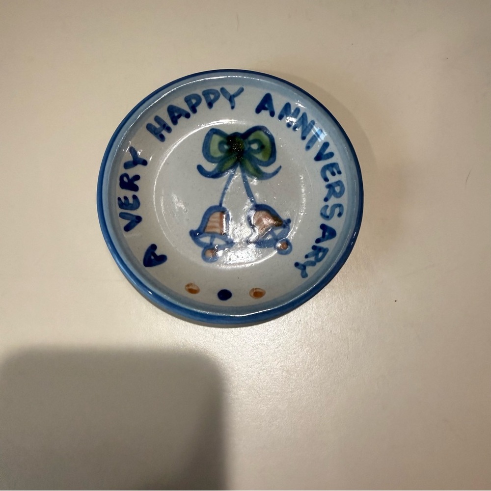 M.A. Hadley Happy Anniversary Decorative Plate
